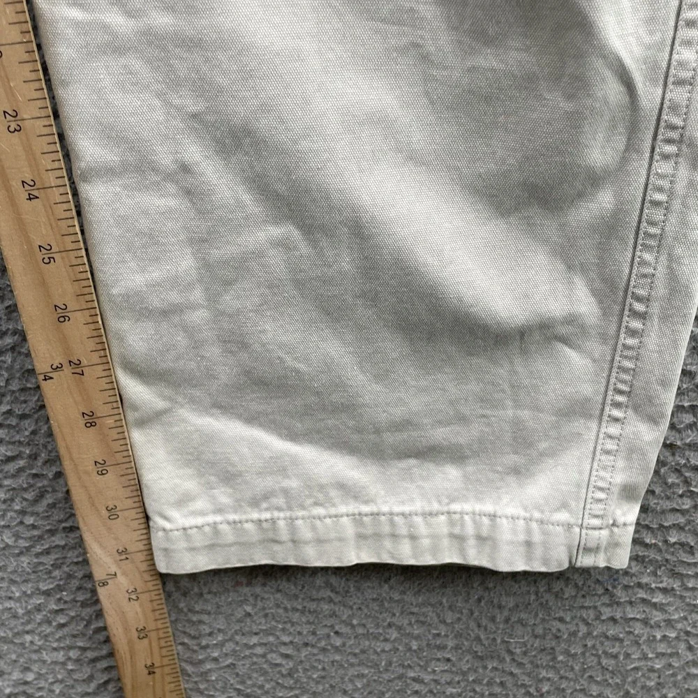 North Face Cargo Pants Mens 32x31* Ivory Cotton Roll Up Gorpcore Utility Outdoor